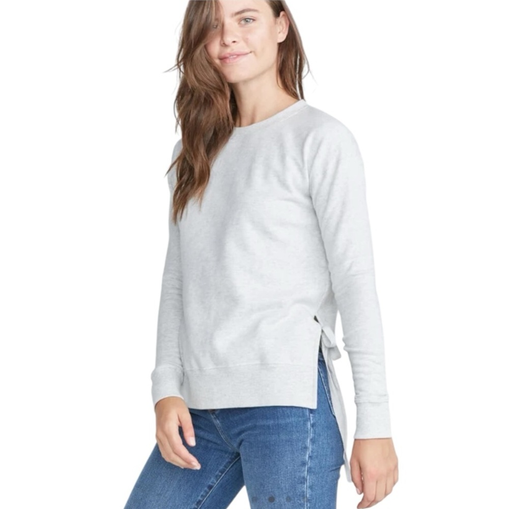 Marine Layer Nora Sweatshirt in Light Heather Grey size S